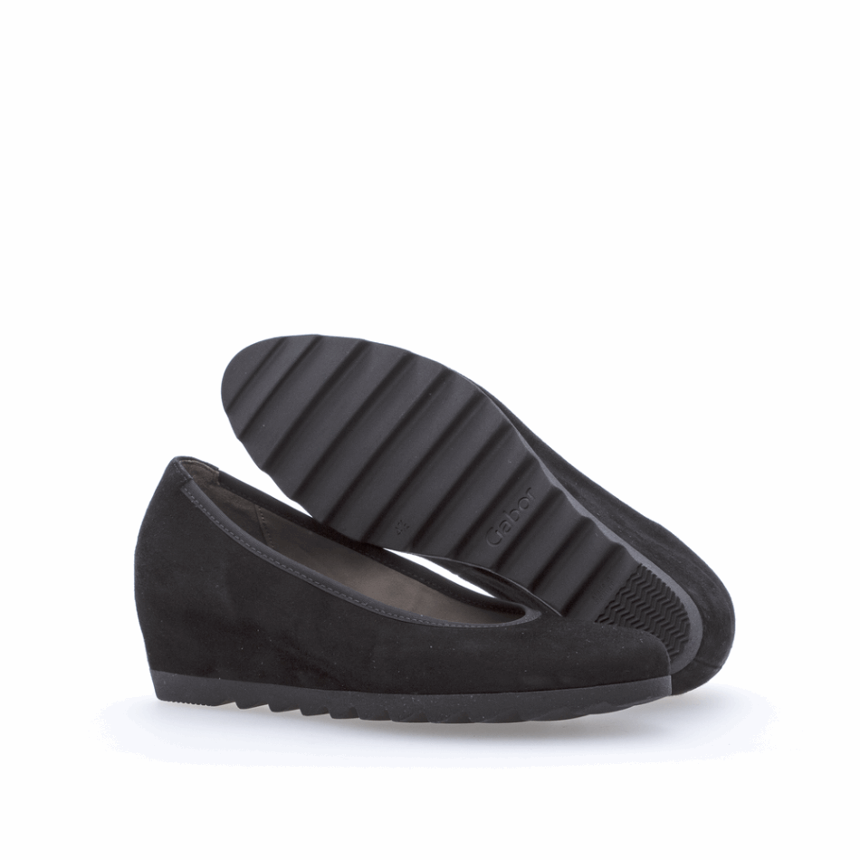 Gabour | Exclusif Escarpin Compensé Sacchetto Noir